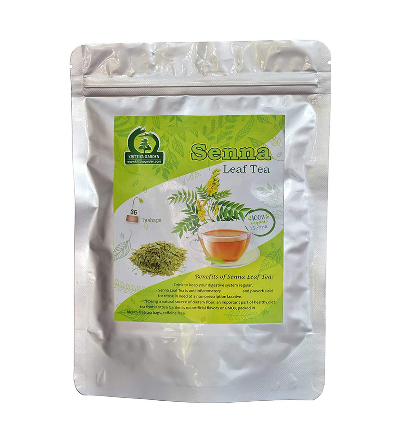 Senna Leaf Tea 36-Teabags - Krittiya Garden World