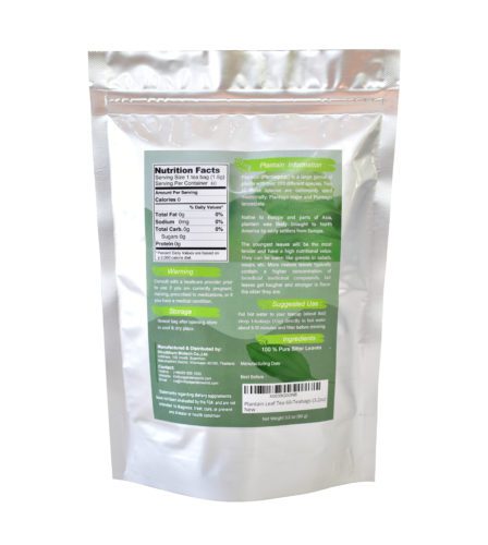 Plantain Leaf Tea 60-teabags (3.2oz) - Krittiya Garden World