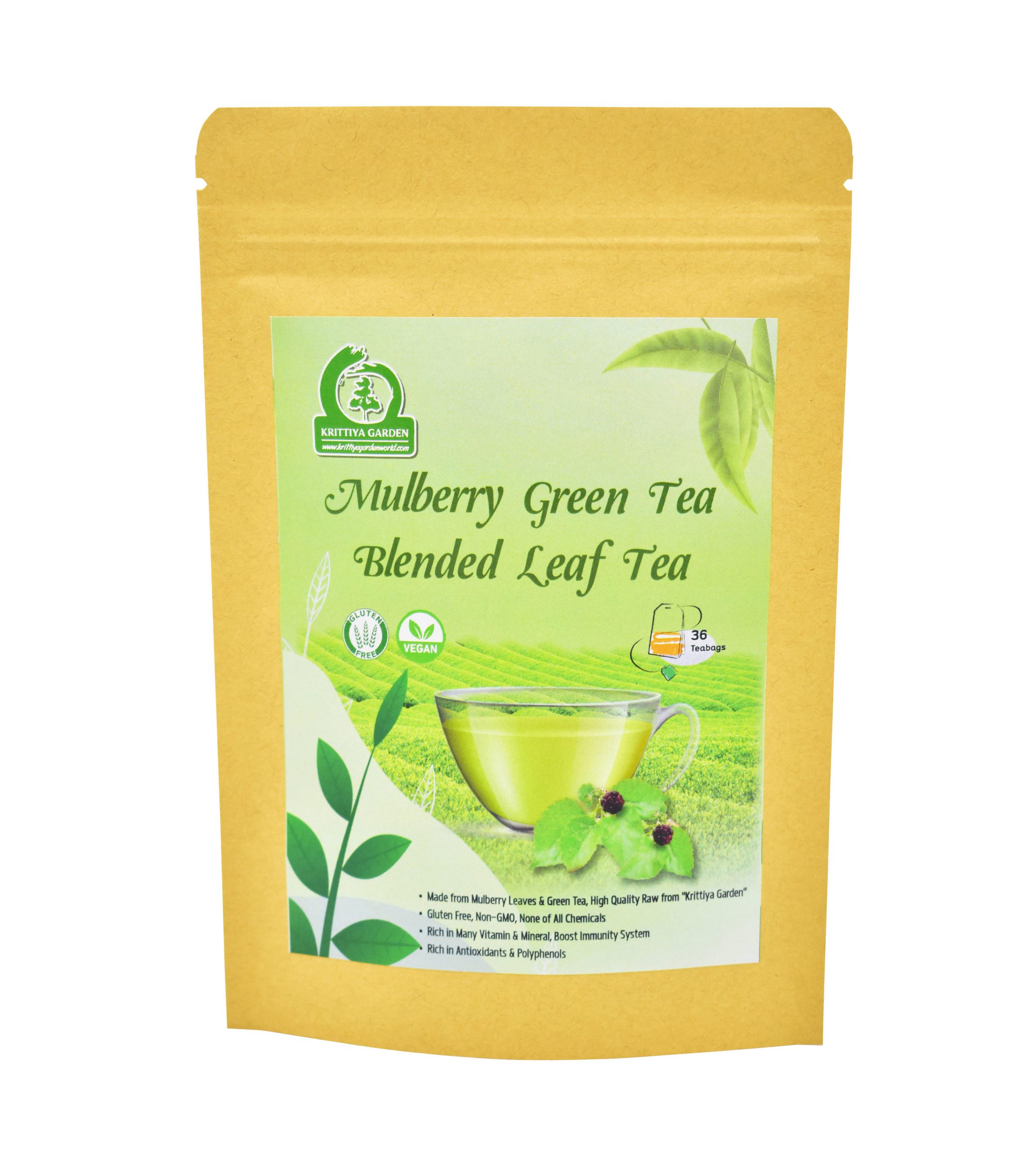 Mulberry Green Tea Blended Leaf Tea Front